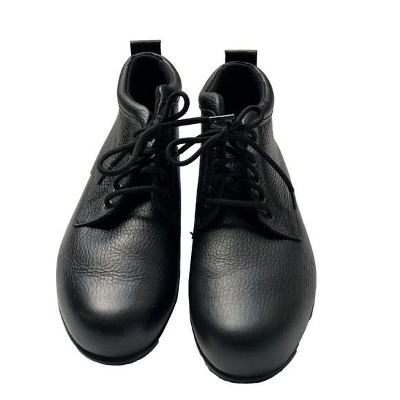 SAS Booties HIghtop Black Leather Alpine Ankle Slip-Resistant Lace Up Sz 8 1/2 M - Picture 2 of 9